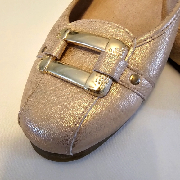 Rosegold Aerosoles comfort Flats Casual Dress office - Picture 2 of 6